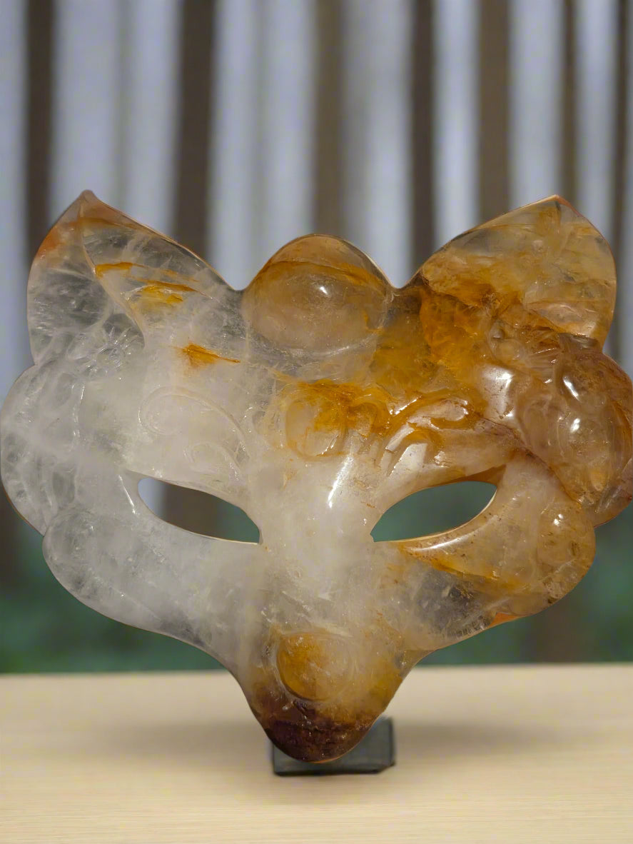 Golden healer fox mask