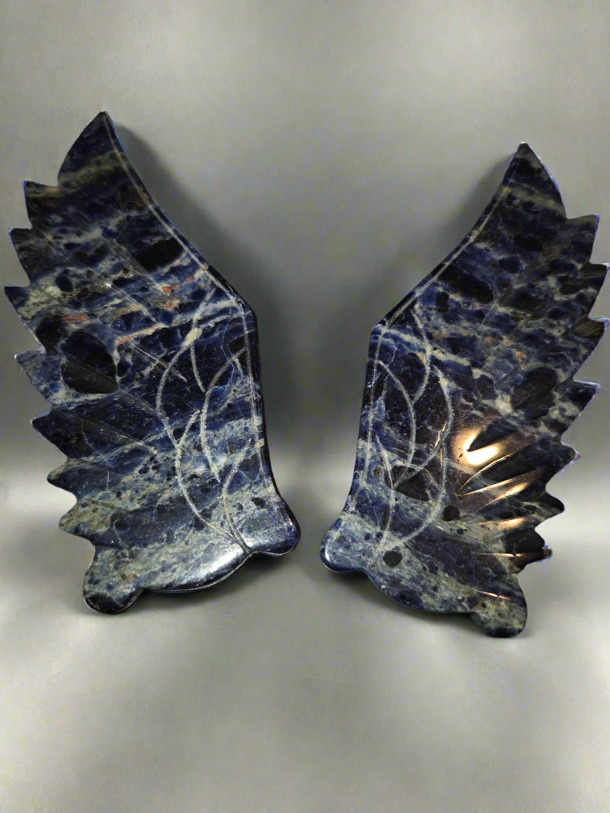 Sodalite unicorn wings