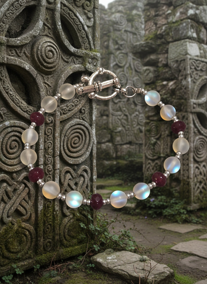 Full set Garnet and Opalite