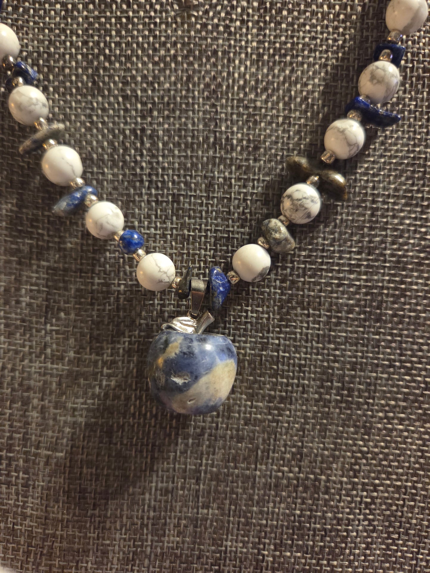 Sodalite Apple Necklace