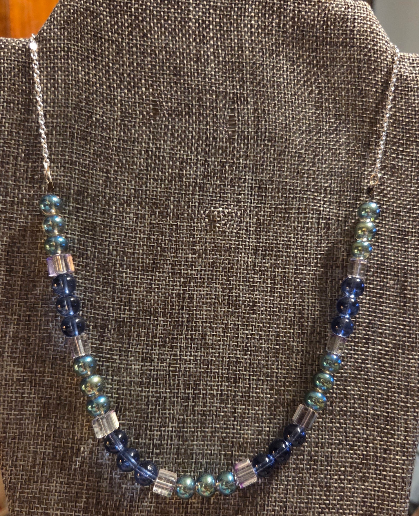 Blue glass Necklace