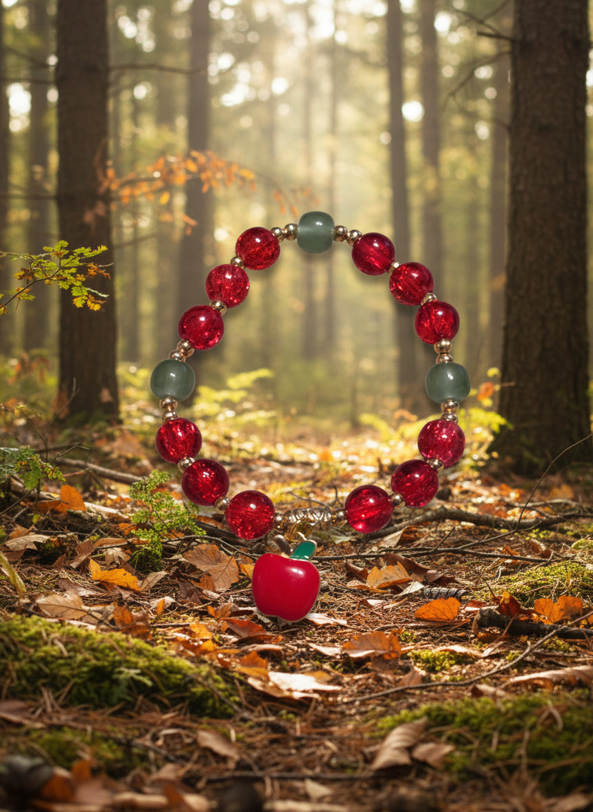 Lite green apple bracelet