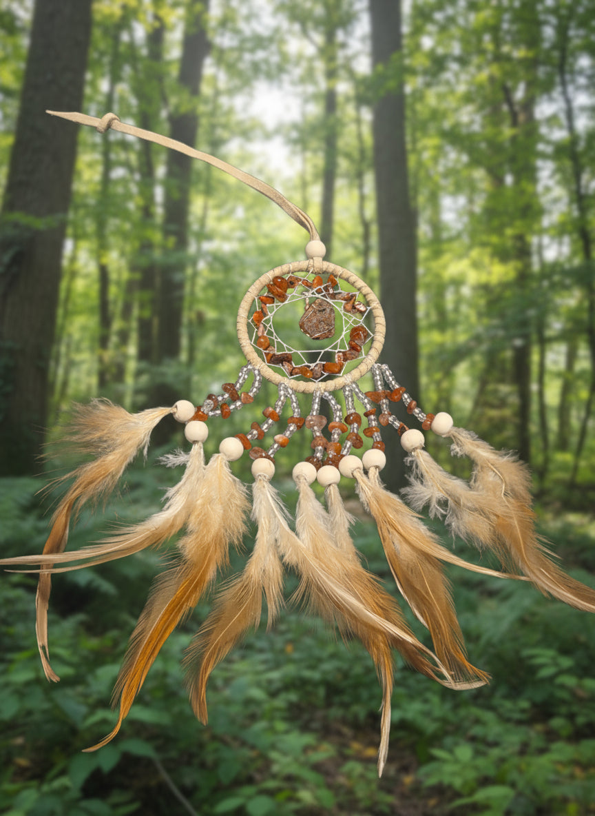 Red jasper dreamcatcher