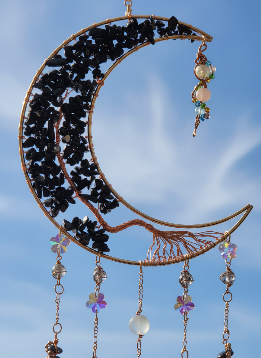 Obsidian suncatcher