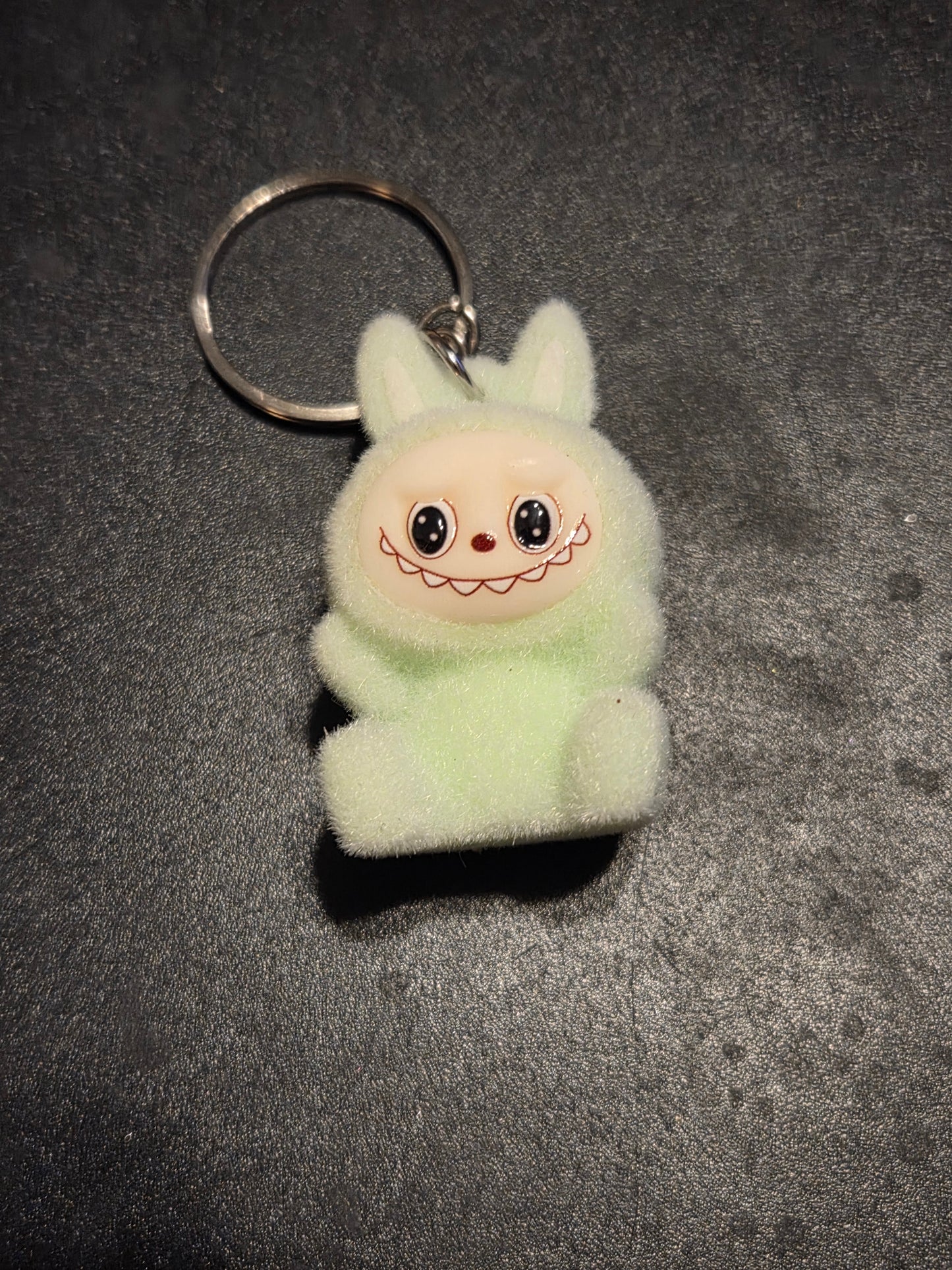 Authentic pop mart the monster the Labubu keychain Fuzzy 2 Labubu kaychain