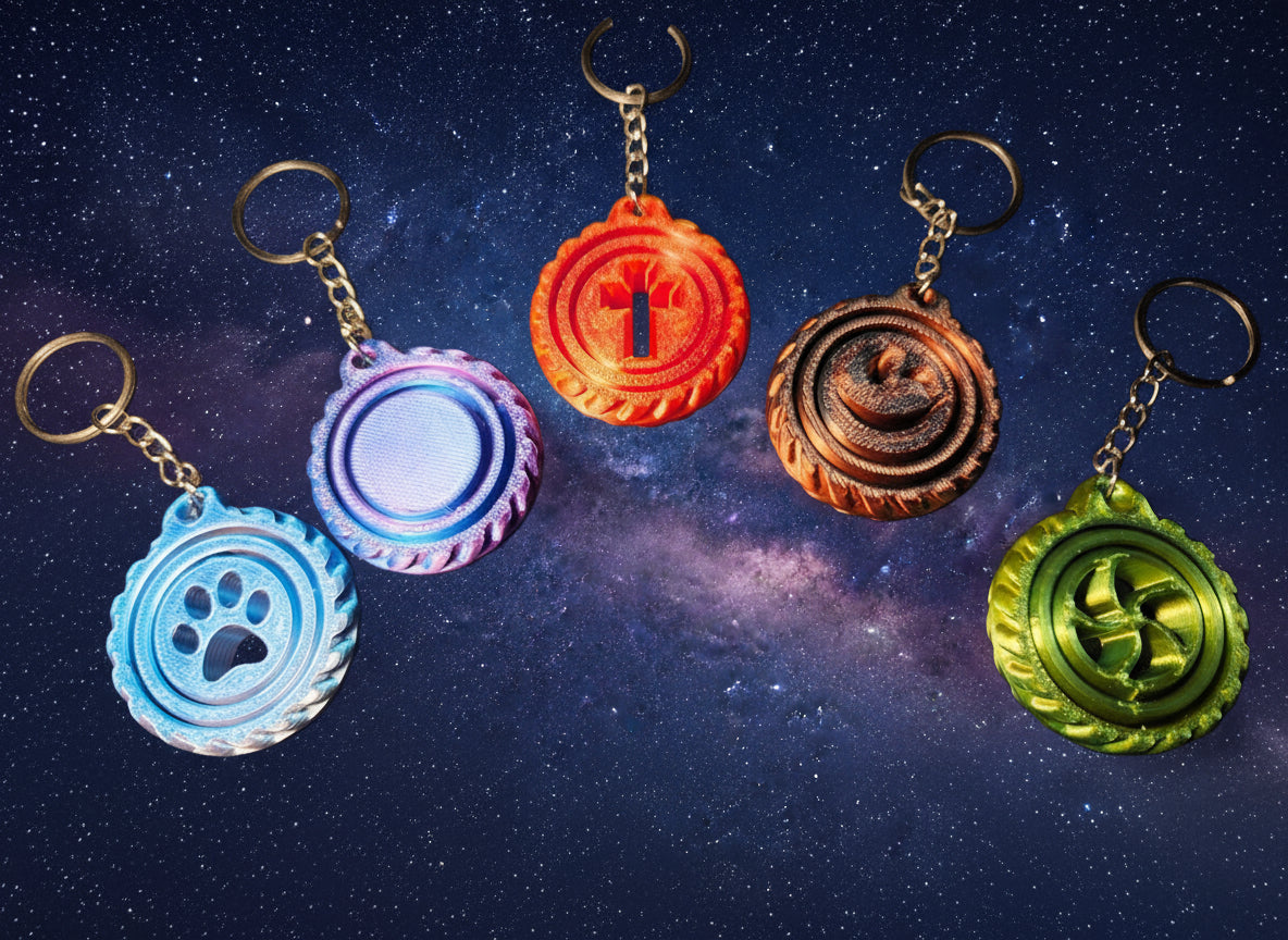 3D spinner keychain