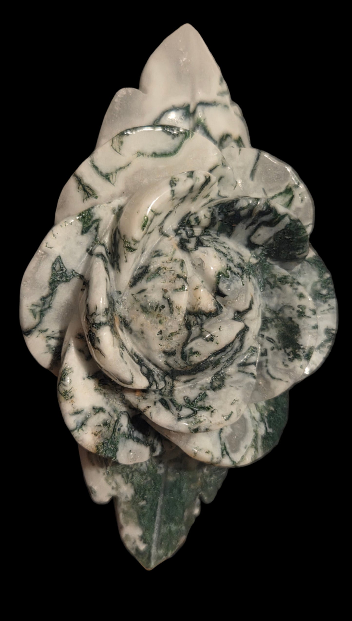 Moss agate flower