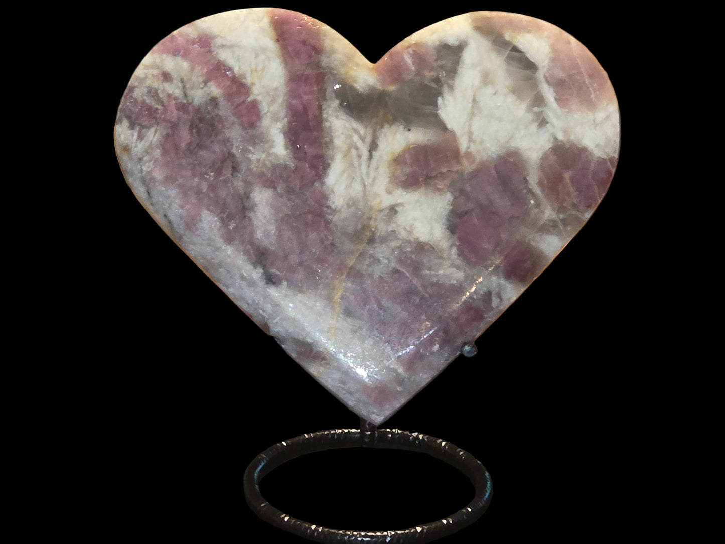 Plum jasper heart