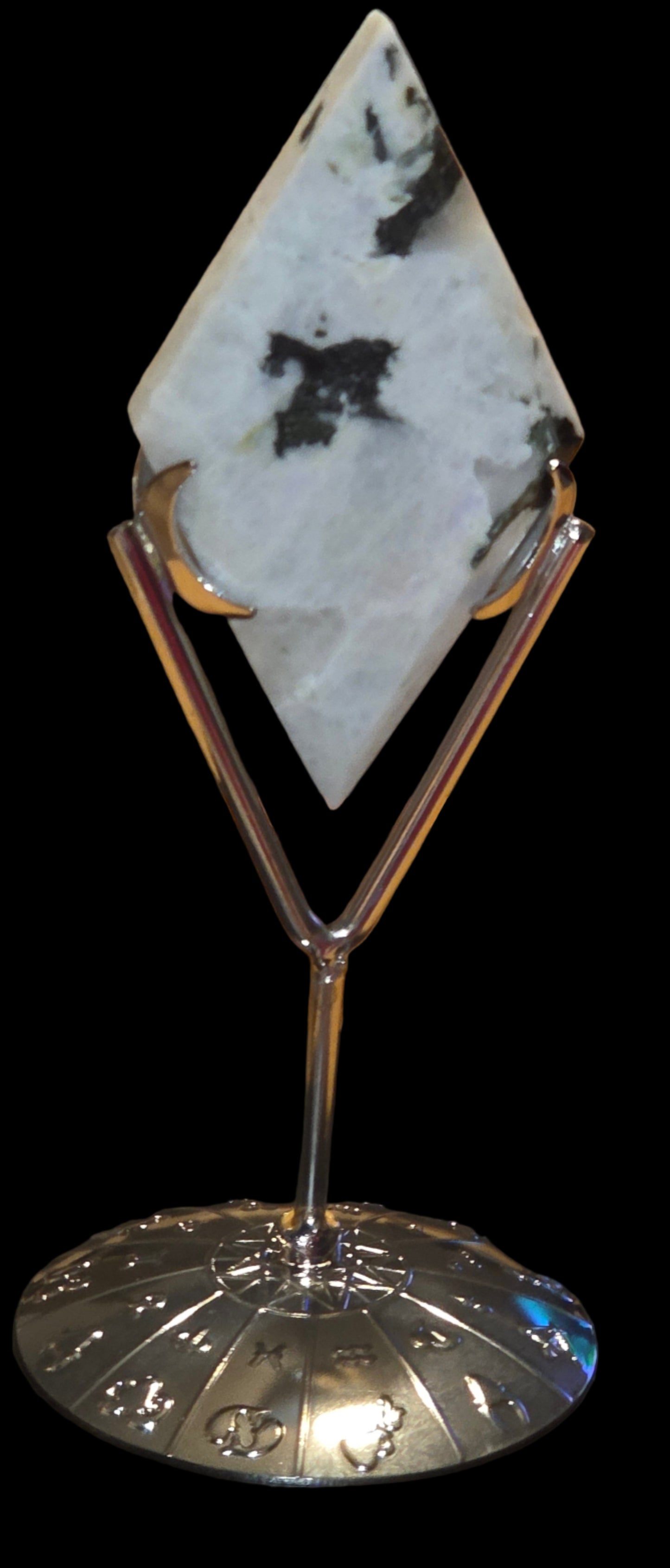 Rainbow moonstone diamond