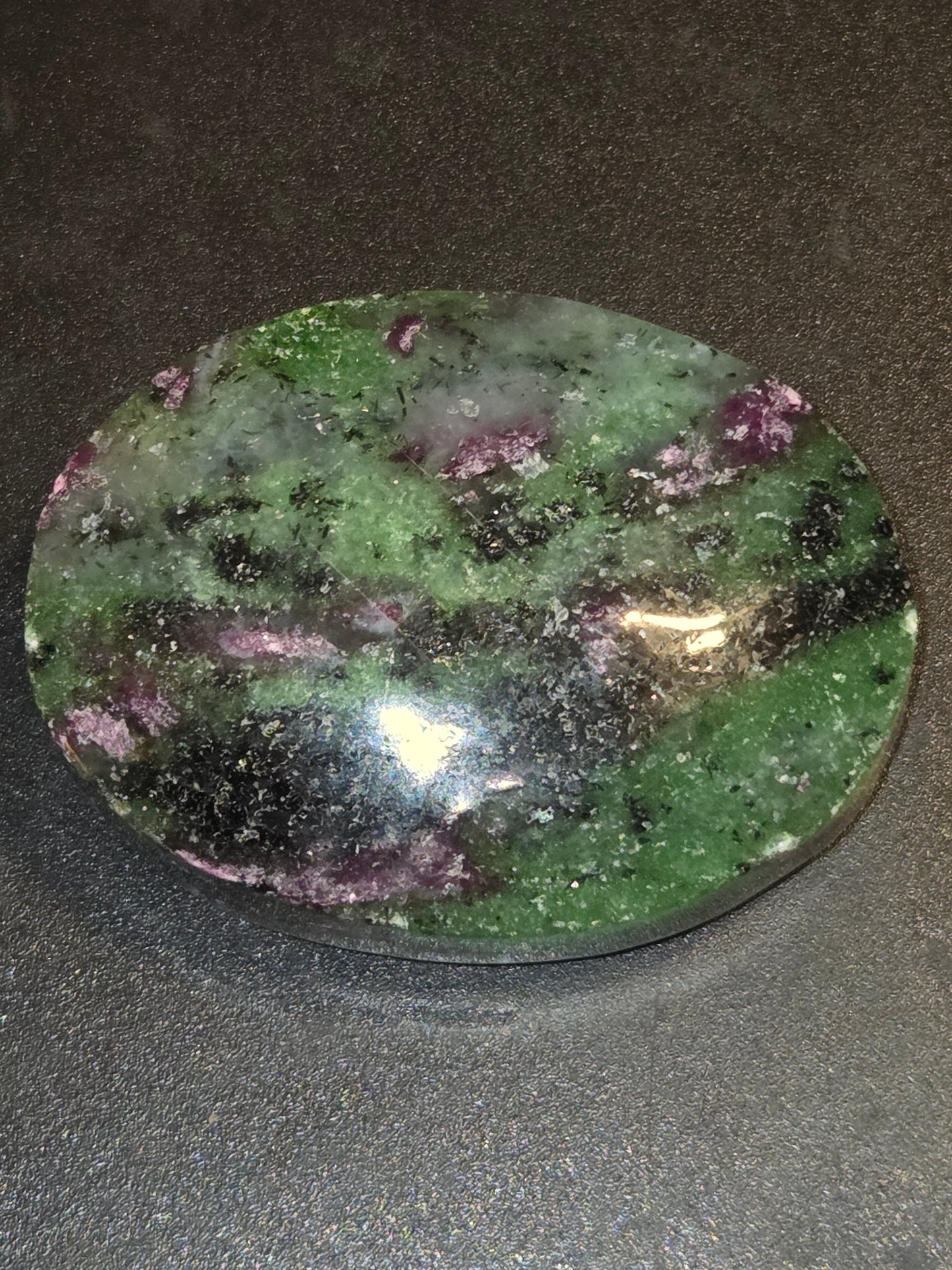 Rudy Zoisite palmstone