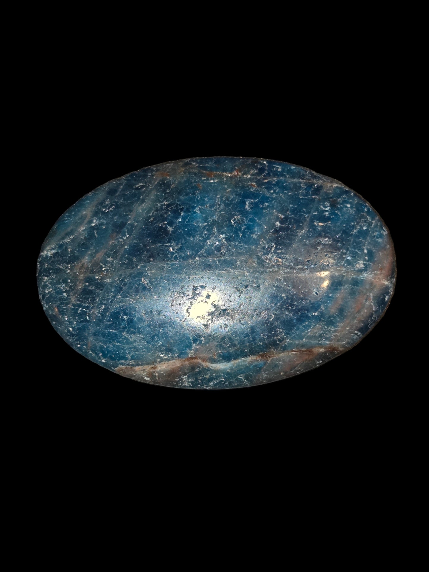 Blue Apatite Palmstone
