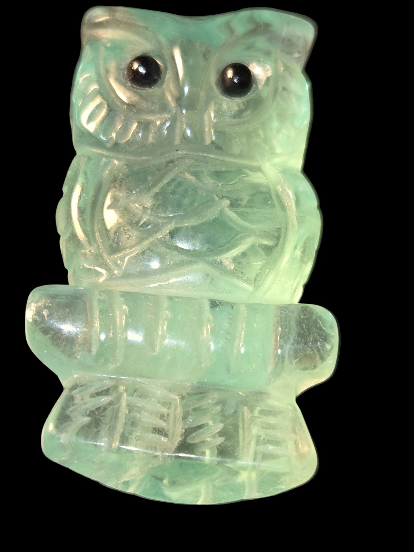 Fluoride owl carving