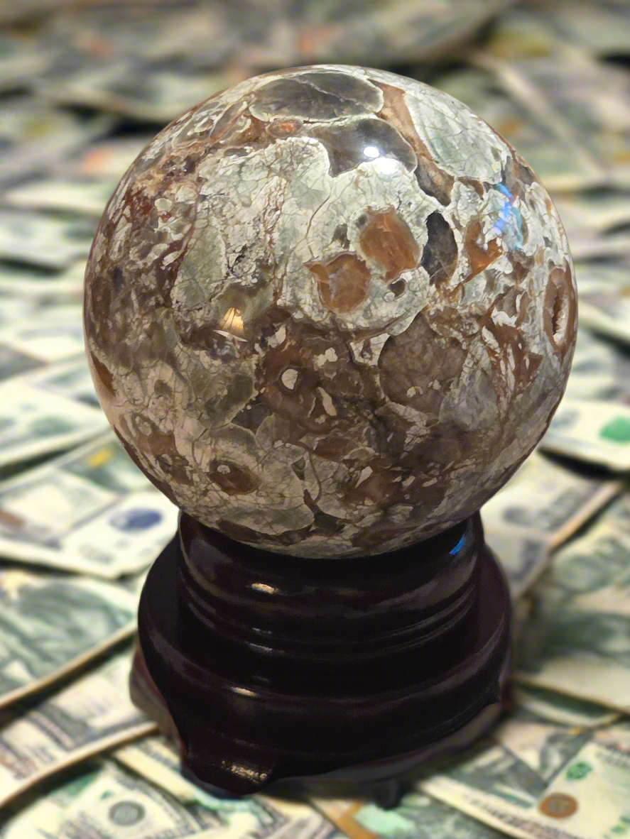 Money Agate Sphere