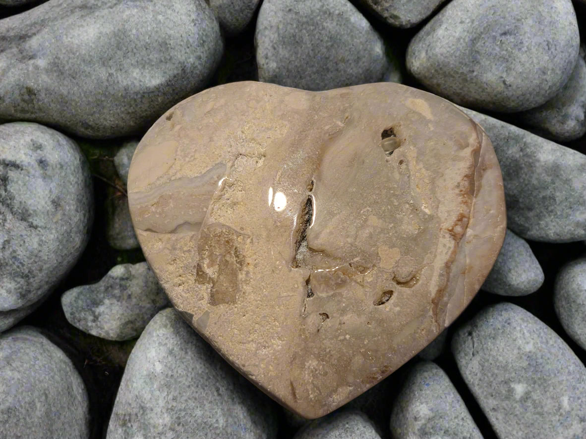 Pink Amathyst Heart