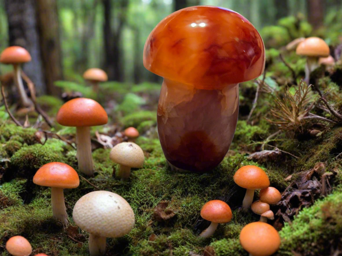 Carnelian mushroom