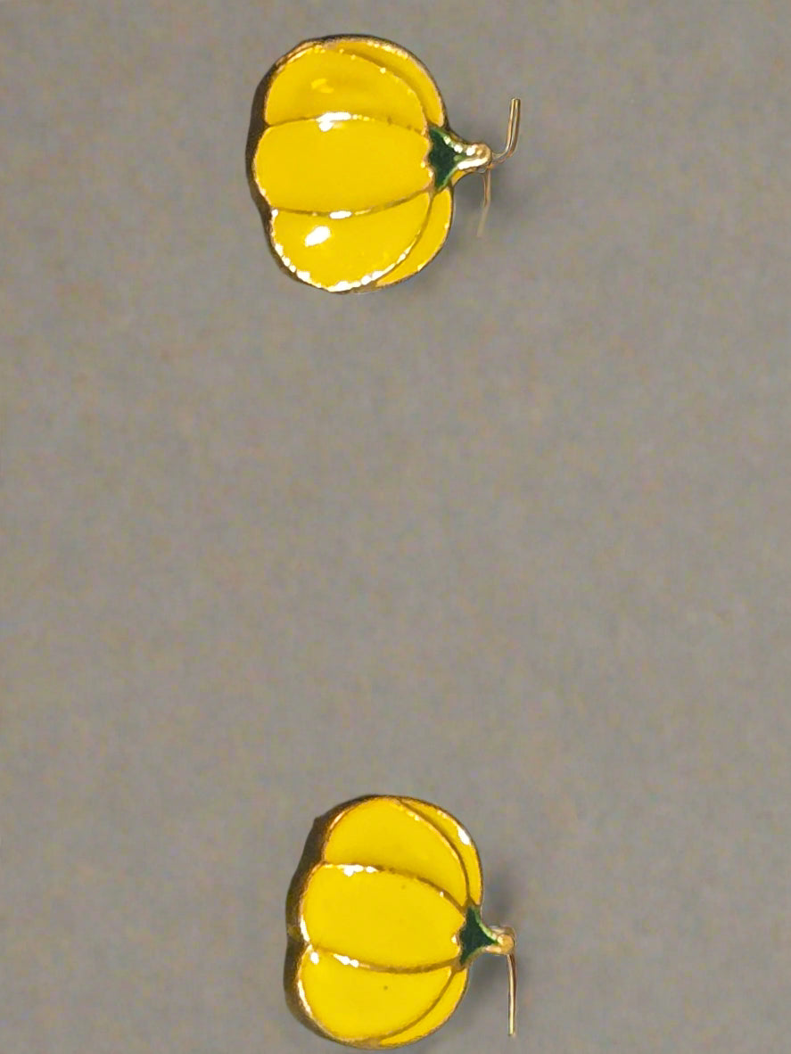Earring post fall pumpkin
