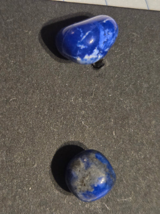 Earring post Lapis