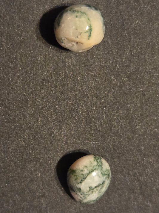 Earrings post Moss Agete