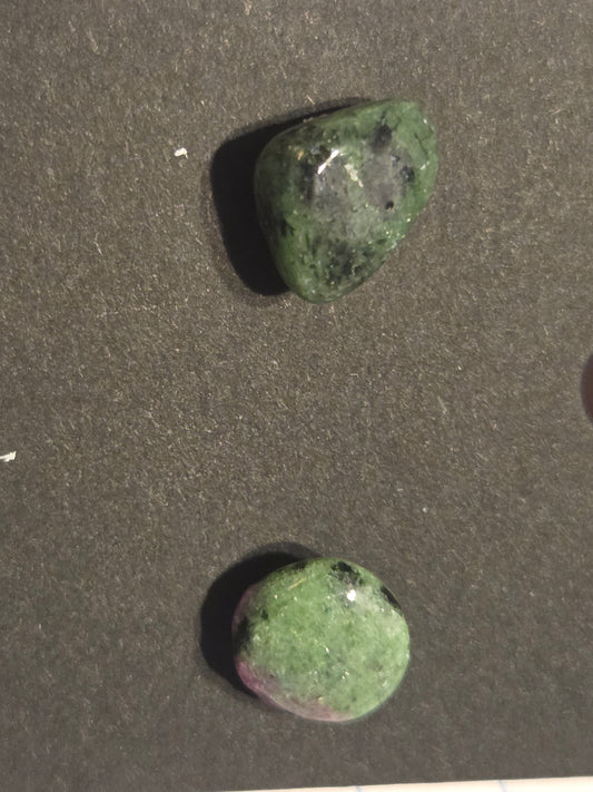Earring post Ruby Zoinite