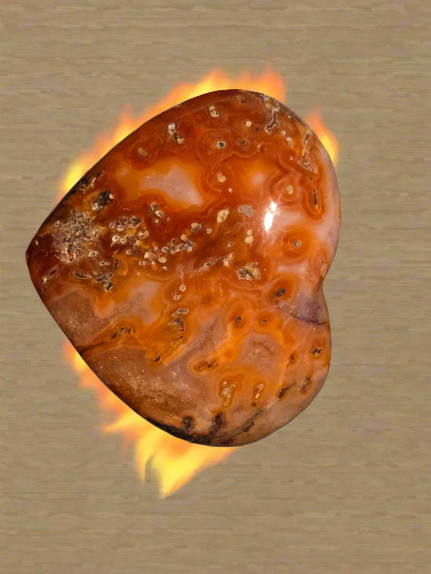 Carnelian heart