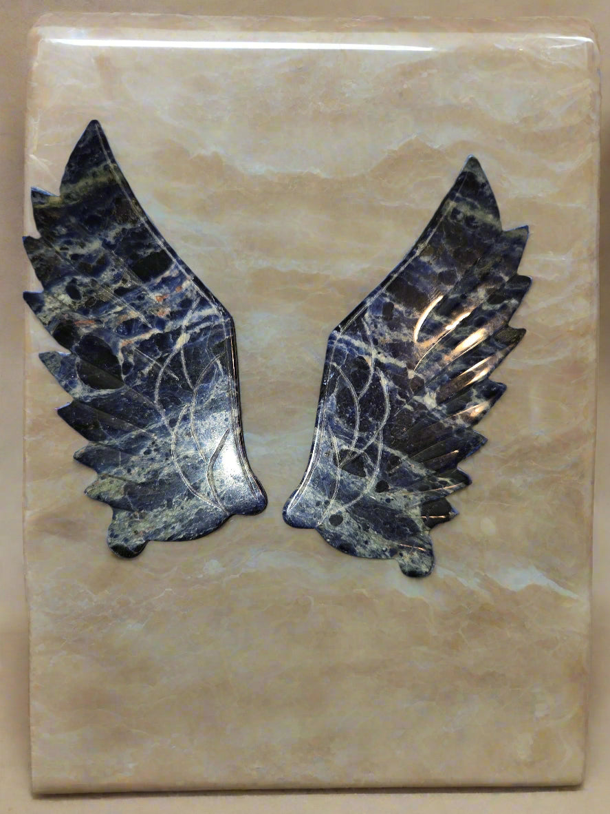 Sodalite unicorn wings