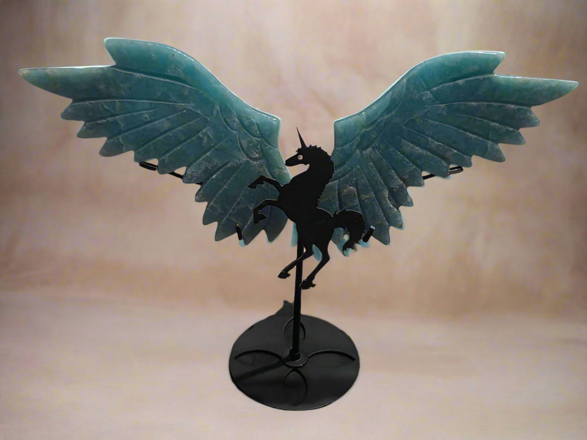 Amazonite unicorn wings