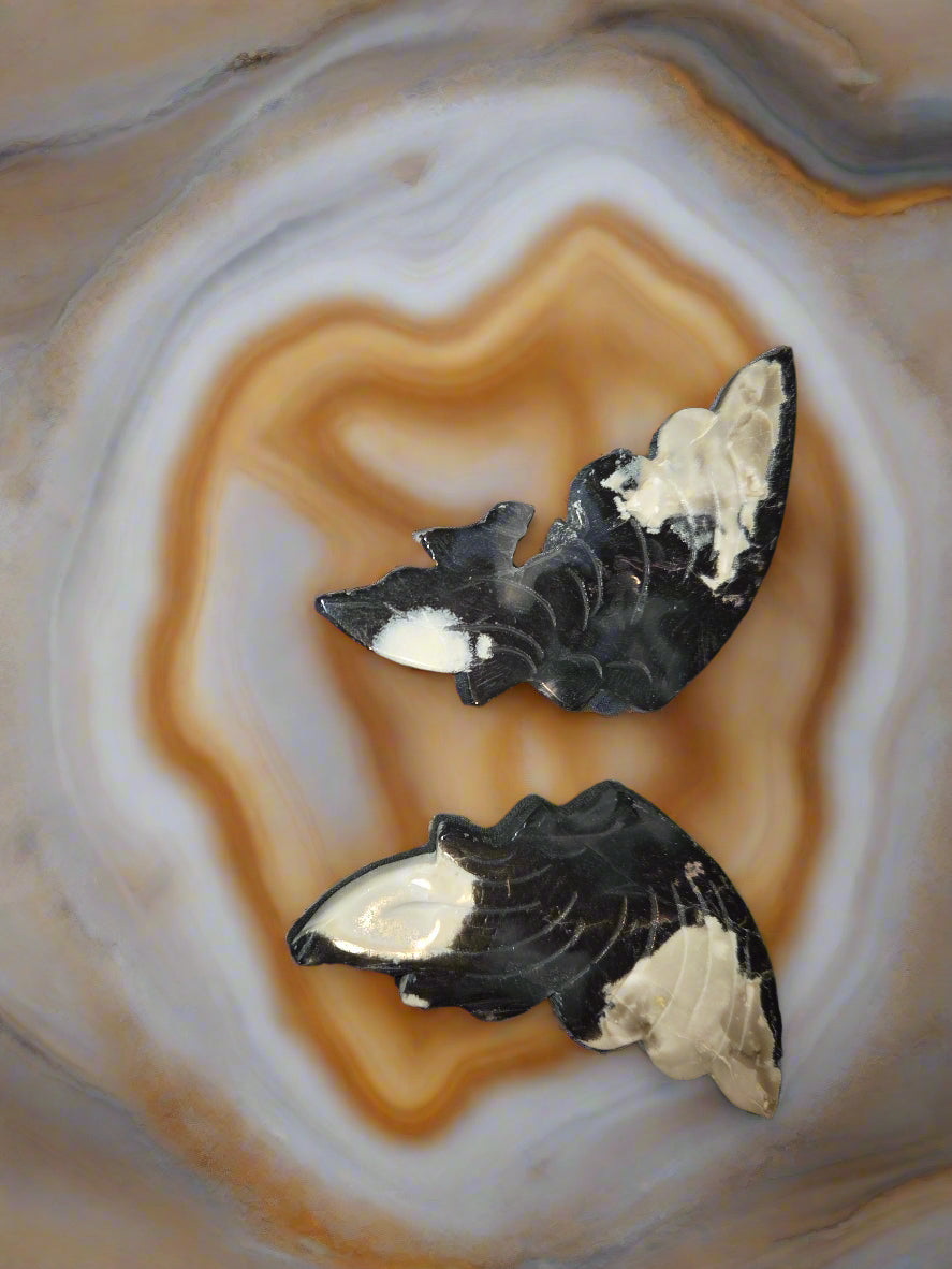 Orca agate butterfly