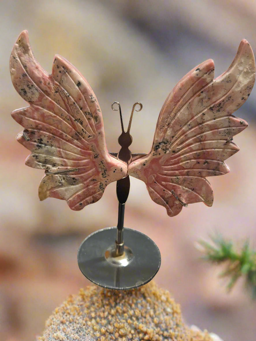 Peruvian rhodonite butterfly