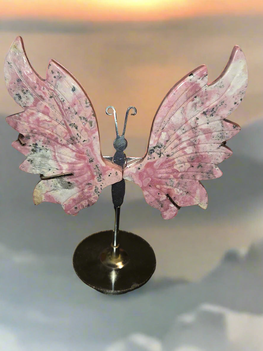 Peruvian rhodonite butterfly