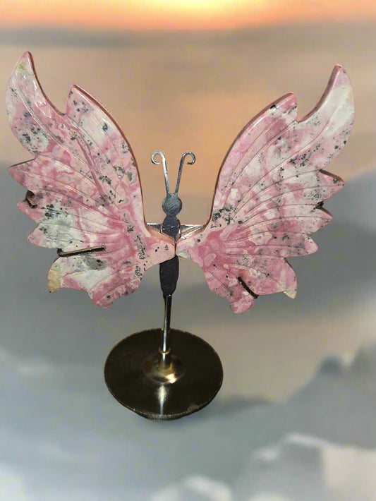 Peruvian rhodonite butterfly