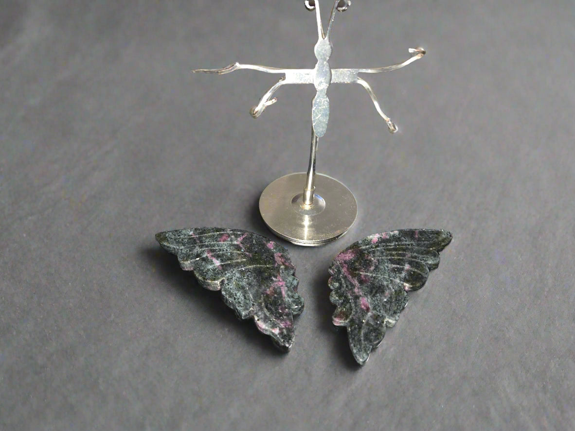 Black ruby zoisite butterfly wings