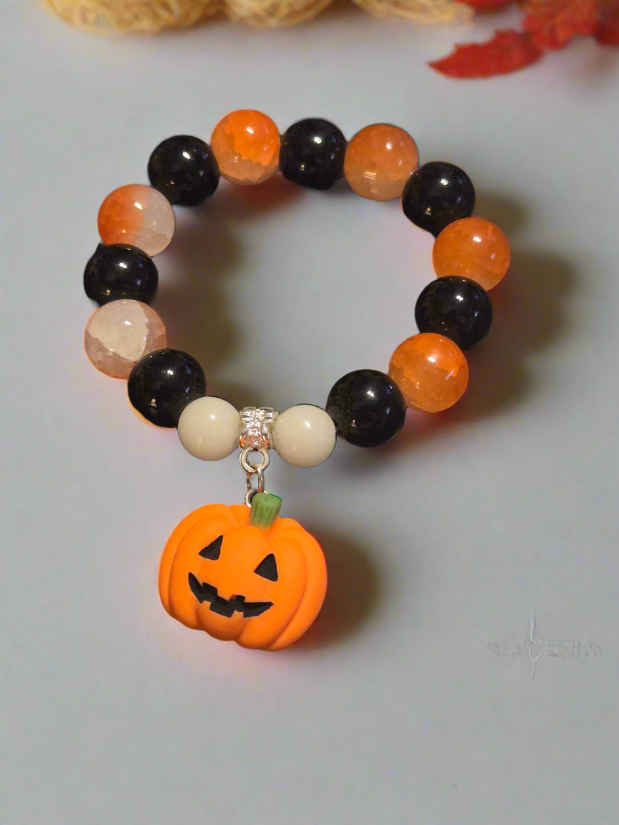 Halloween kids bracelet pumpkin