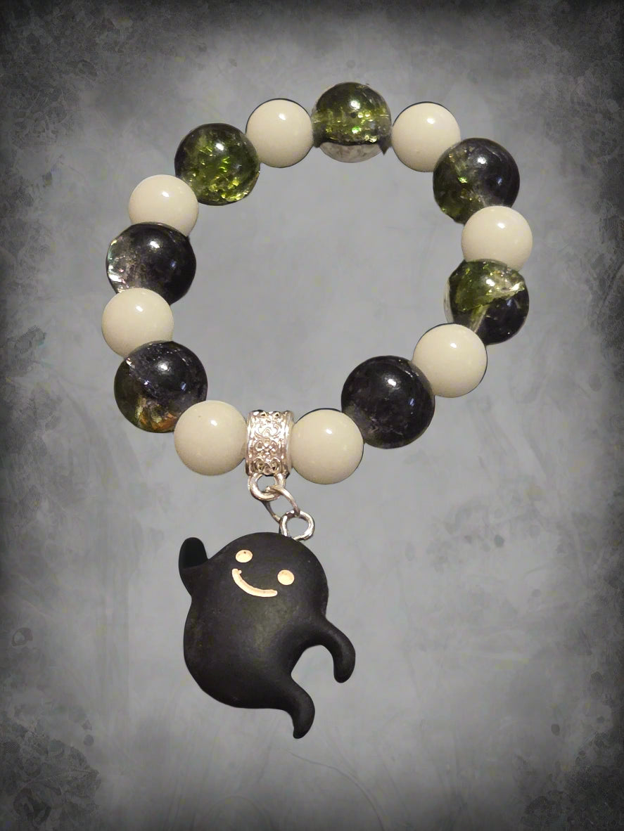 Halloween kids bracelet black ghost