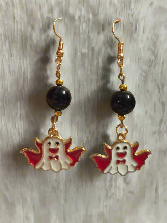 Halloween earring vampire ghost