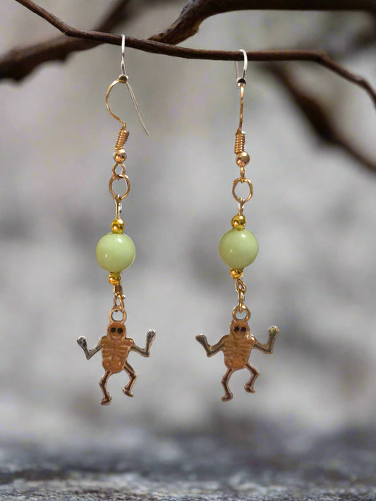 Halloween earring skeleton