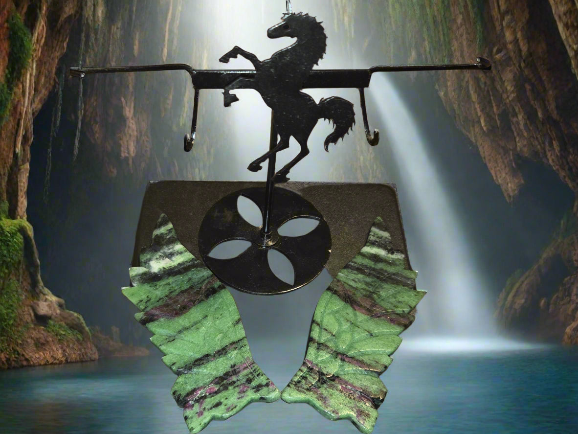 Ruby zoisite unicorn wings