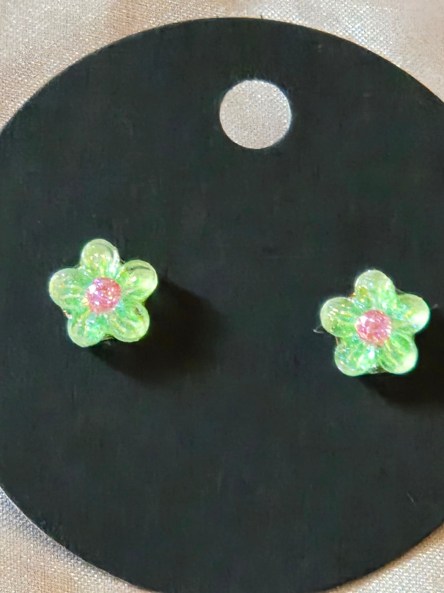 Glow flower earrings