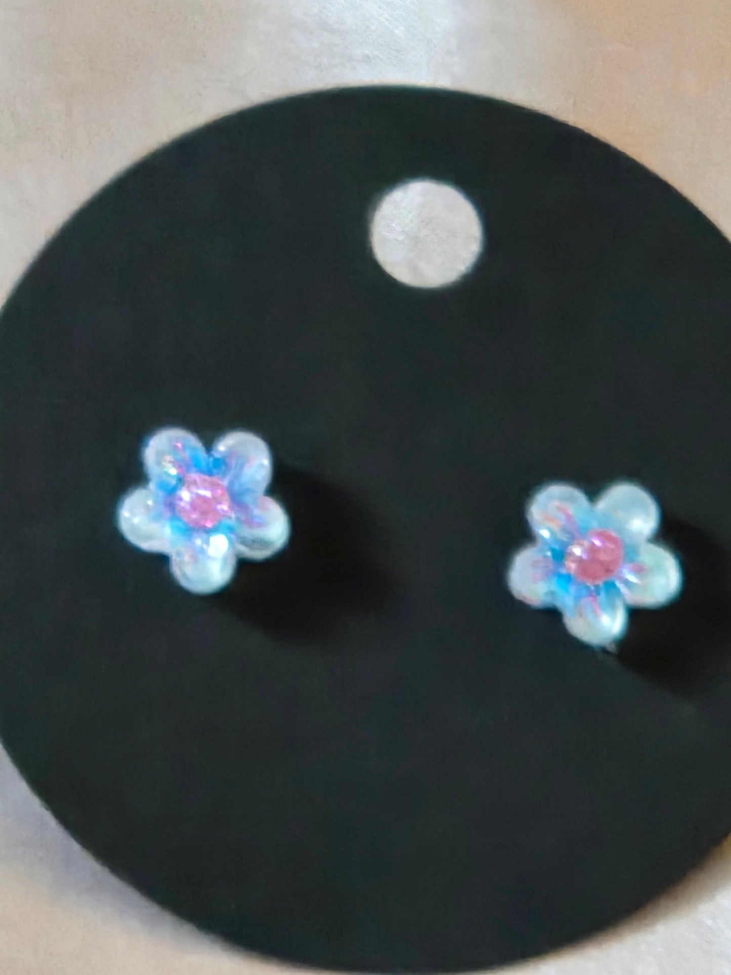 Glow flower earrings
