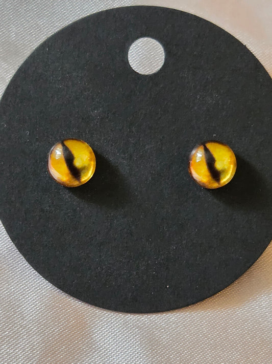 Cat eye earrings