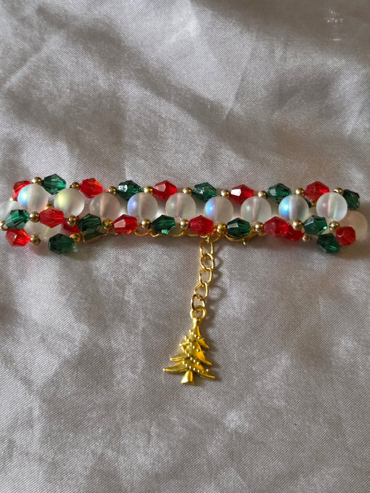 Christmas bracelet tree charm