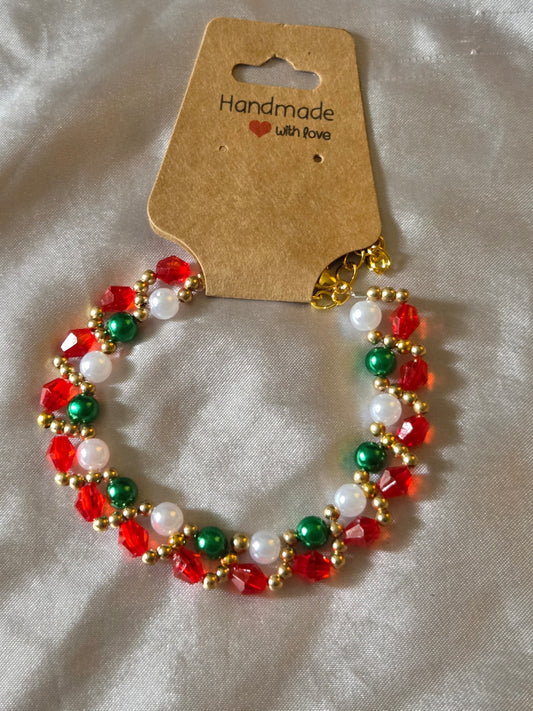 Christmas bracelet red