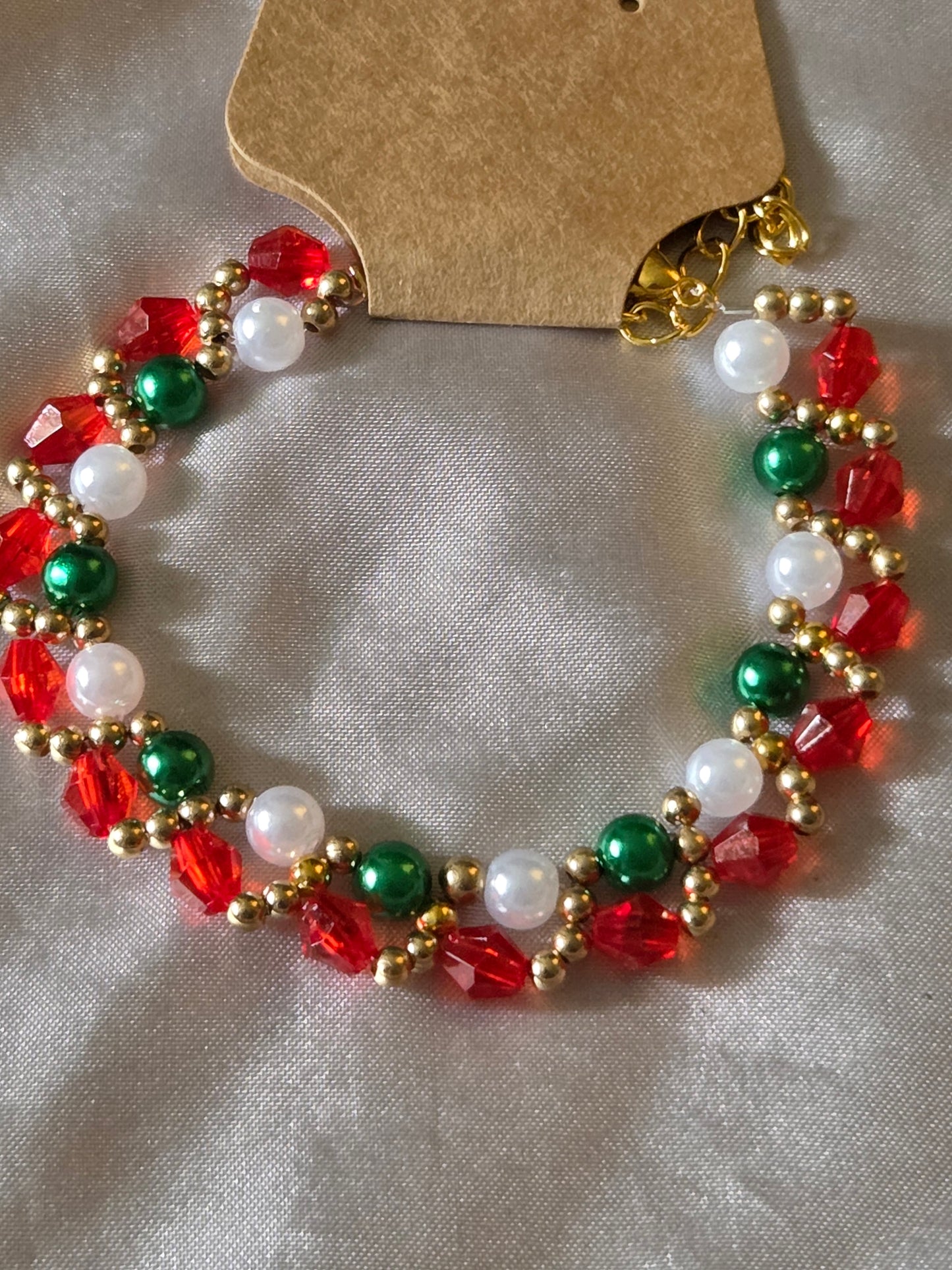 Christmas bracelet red