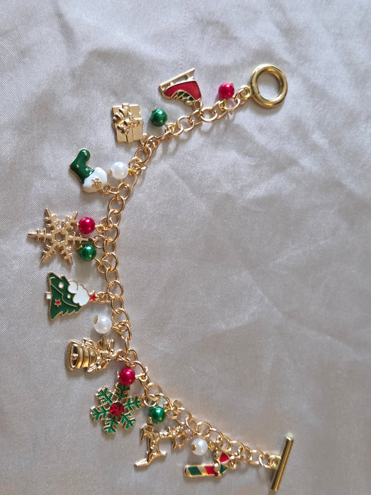 Christmas charm bracelet