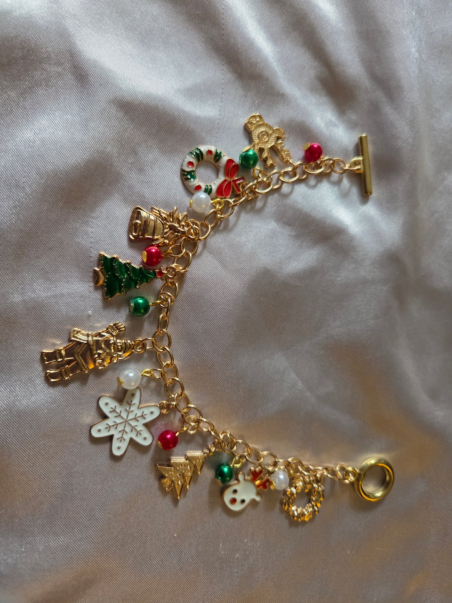 Christmas charm bracelet