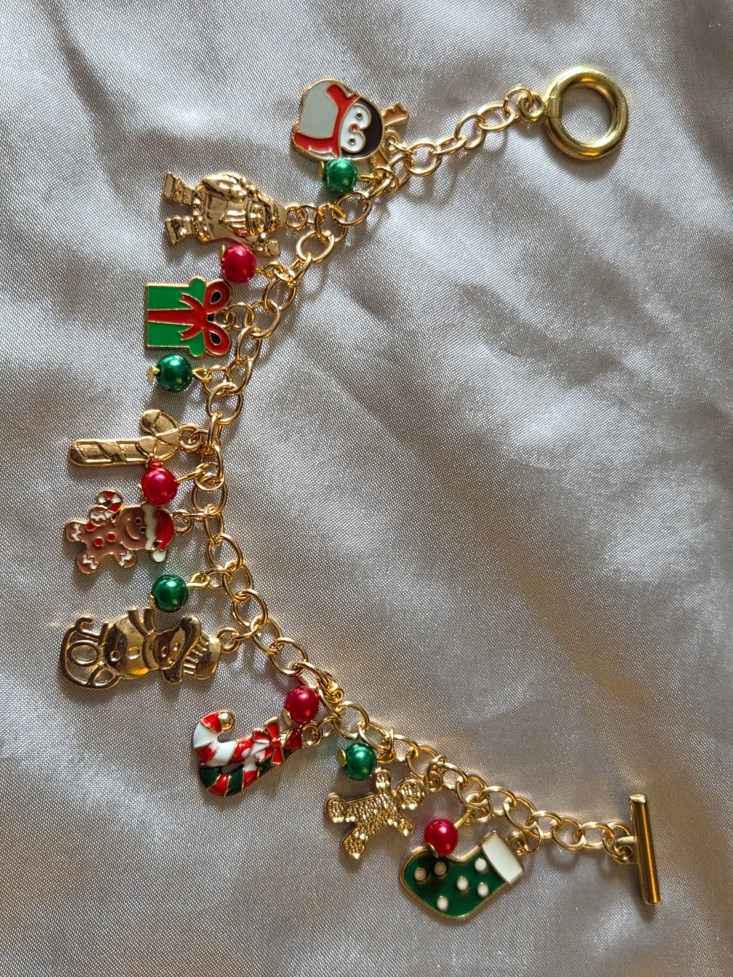 Christmas charm bracelet
