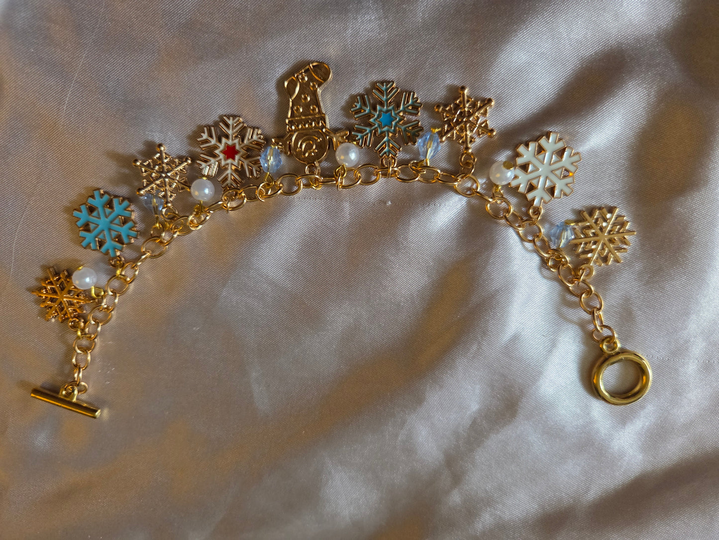 Christmas charm bracelet
