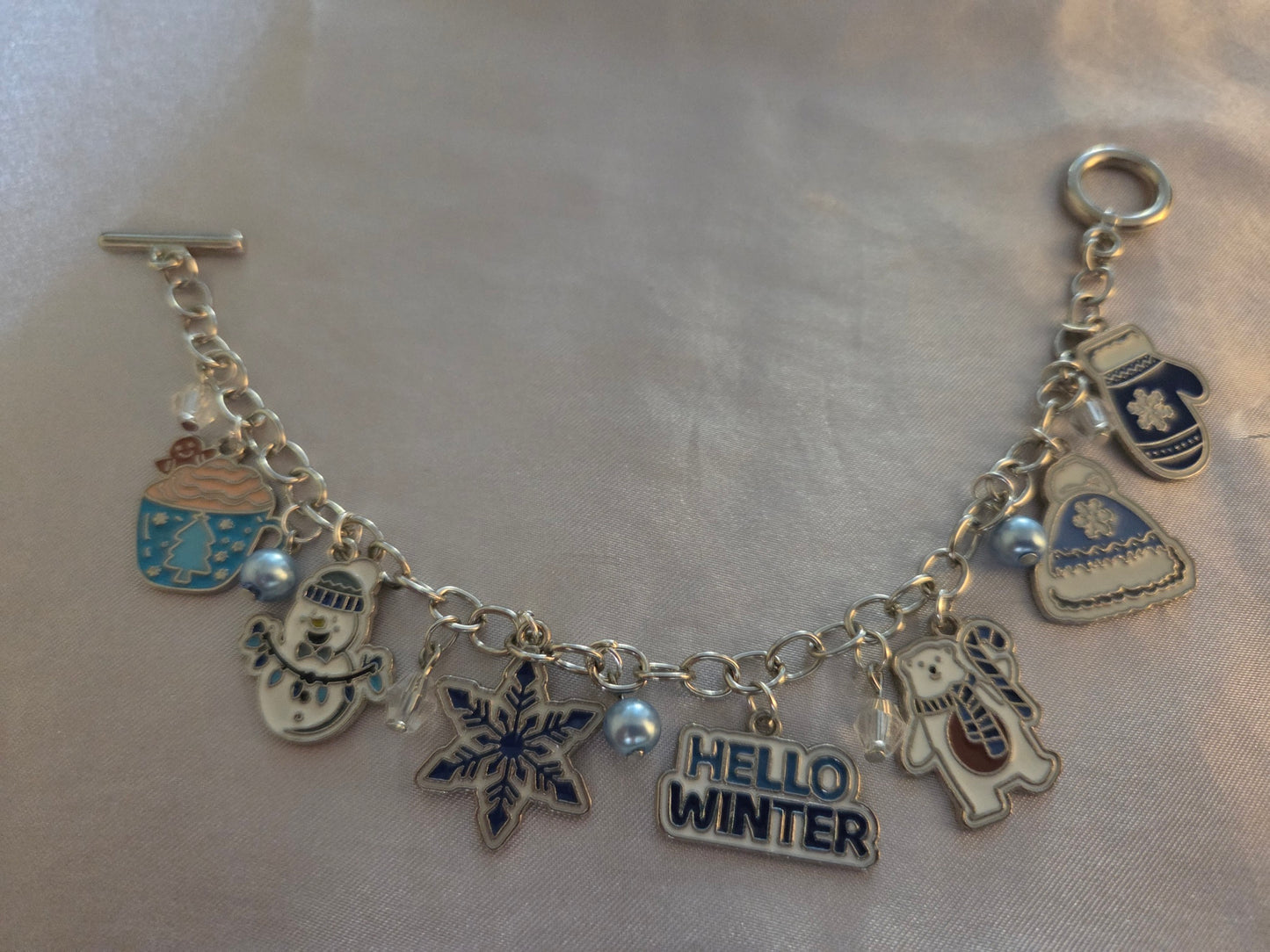Winter charm bracelet