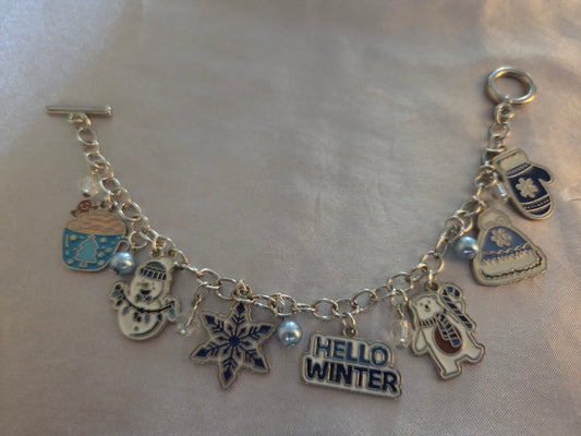 Winter charm bracelet