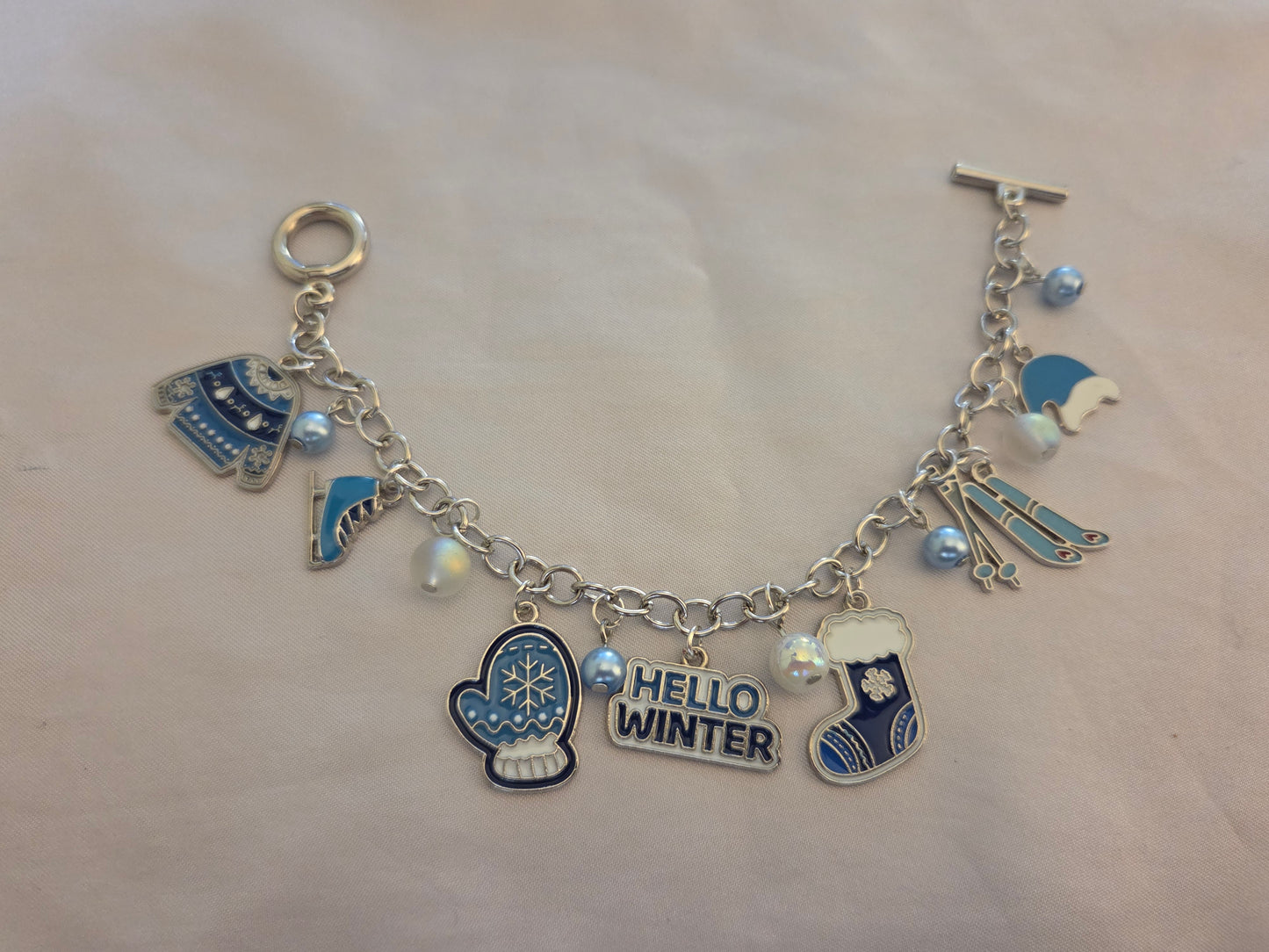 Winter charm bracelet