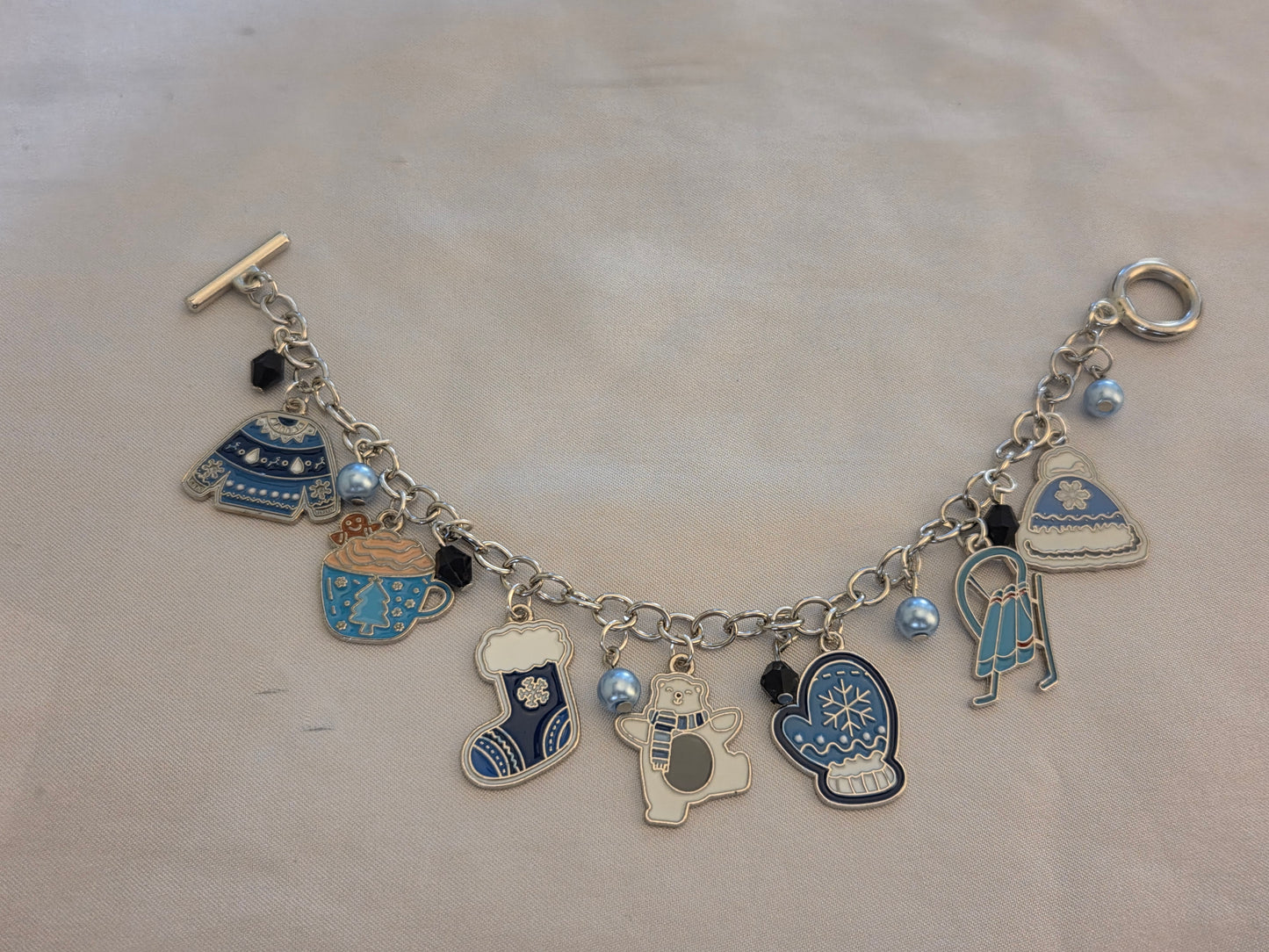 Winter charm bracelet